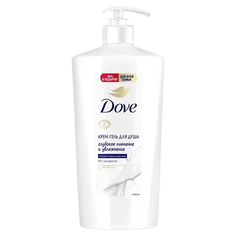 Крем-гель для душа для всей семьи Дав (Dove) Увлажнение и питание 610 мл