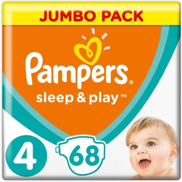 Подгузники Pampers Sleep&Play р.4 (9-14 кг) 68 шт.