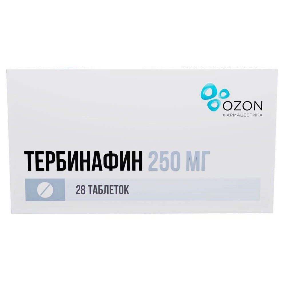 Тербинафин таблетки 250 мг 28 шт.