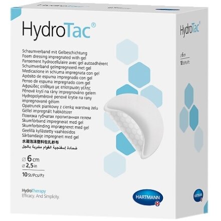 Повязка гидрогелевая губчатая круглая Hartmann HydroTac 6 см 10 шт.