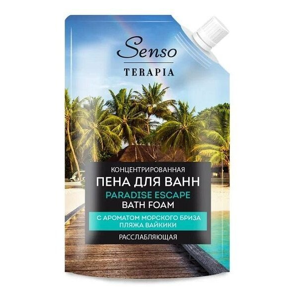 Пена для ванн концентрированная расслабляющая Paradise escape SensoTerapia (СенсоТерапия) дой-пак 500 мл