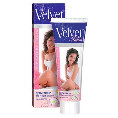 Крем для депиляции интимных зон Velvet Ромашка 100 мл