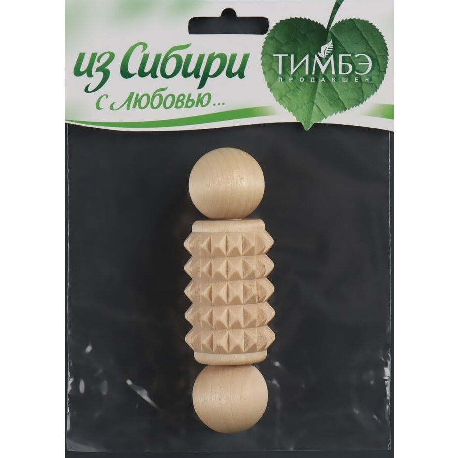 Массажёр для рук Дорожный MA5202 деревянный зубчатый 1 шт.