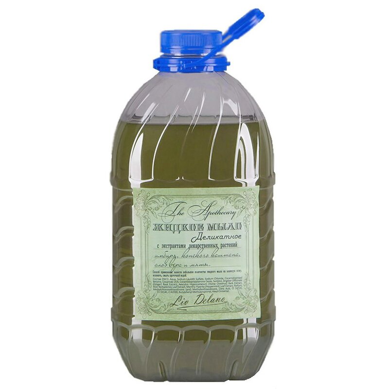 Мыло жидкое Liv Delano имбирь/конс каштан/алоэ вера/мята 3 кг