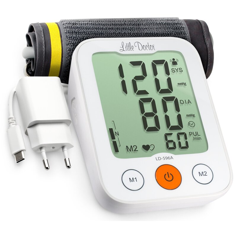 Тонометр автоматический Little Doctor LD-596A (LD-596) с адаптером и манжетой 22-42 см