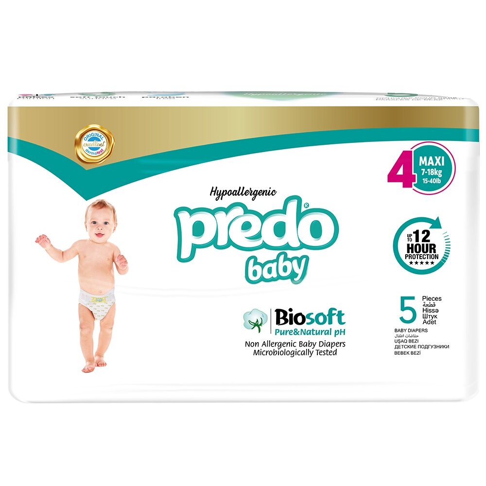 Подгузники для детей Maxi Baby Predo/Предо 7-18 кг р.4 5 шт.