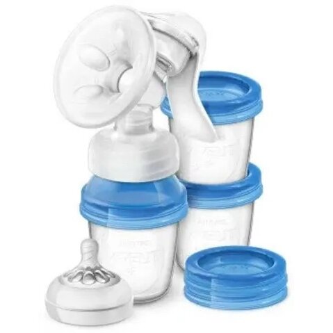 Молокоотсос ручной Avent VIA BPA-Free с системой хранения SCF330/13