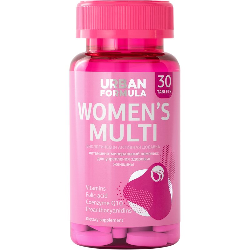 Таблетки Urban Formula Women's Multi 1250 мг 30 шт.
