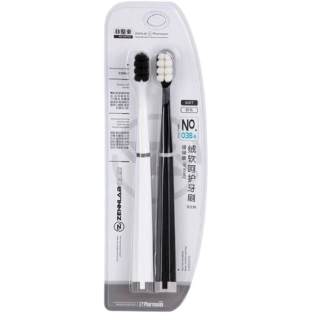 Зубная щётка PL с резиновой щетиной мягкая 2 шт.