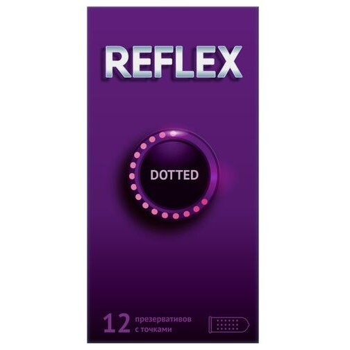 Презервативы Reflex Dotted с точками 12 шт.
