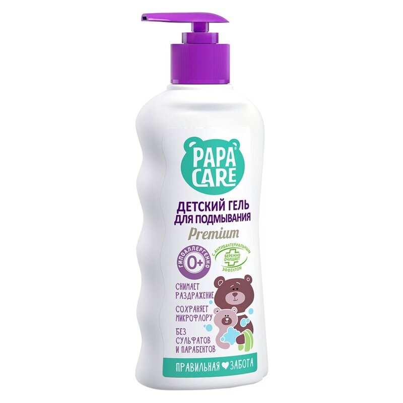 Гель для подмывания Papa Care c пантенолом и молочными протеинами 250 мл
