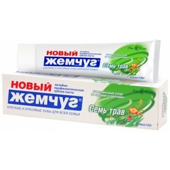 Зубная паста Новый Жемчуг Семь трав 100 мл
