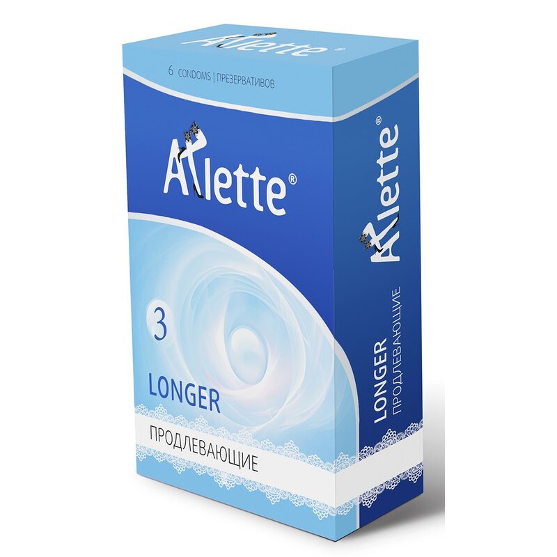 Презервативы Arlette Longer Продлевающие 6 шт.