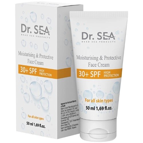 Крем для лица Dr.sea увлажняющий защитный spf30+ 50 мл