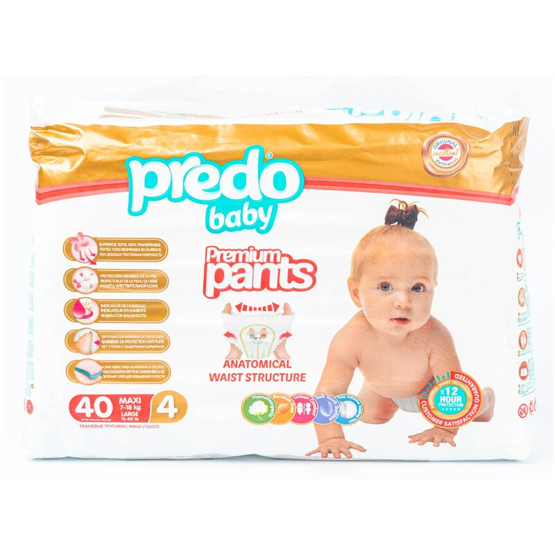 Подгузники-трусики для детей Baby Predo/Предо 7-18 кг р.4 40 шт.