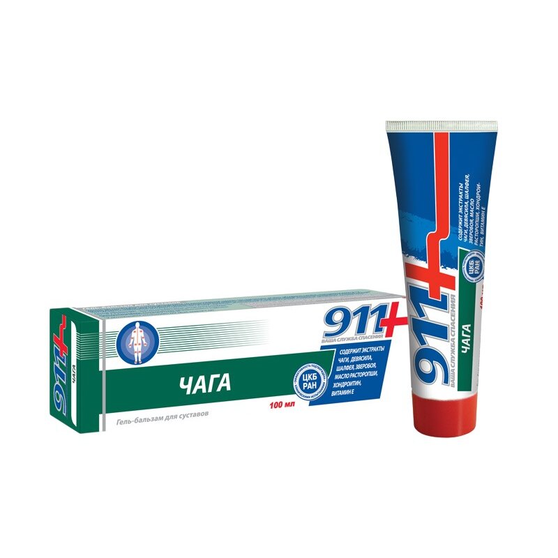 Чага 911 гель-бальзам для тела 100 мл