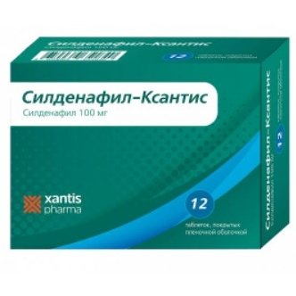 Силденафил-Ксантис таблетки 100 мг 12 шт.