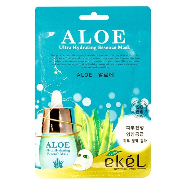 Маска для лица тканевая Ekel с экстрактом алоэ 25 мл