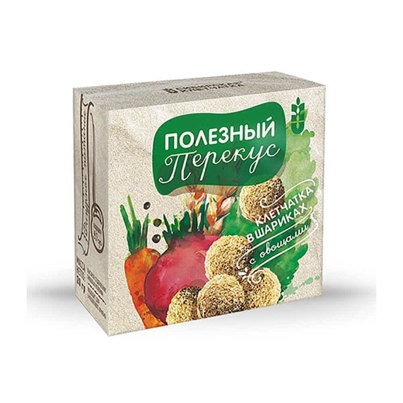 Полезный перекус Сибирская клетчатка шарики с овощами 20 г