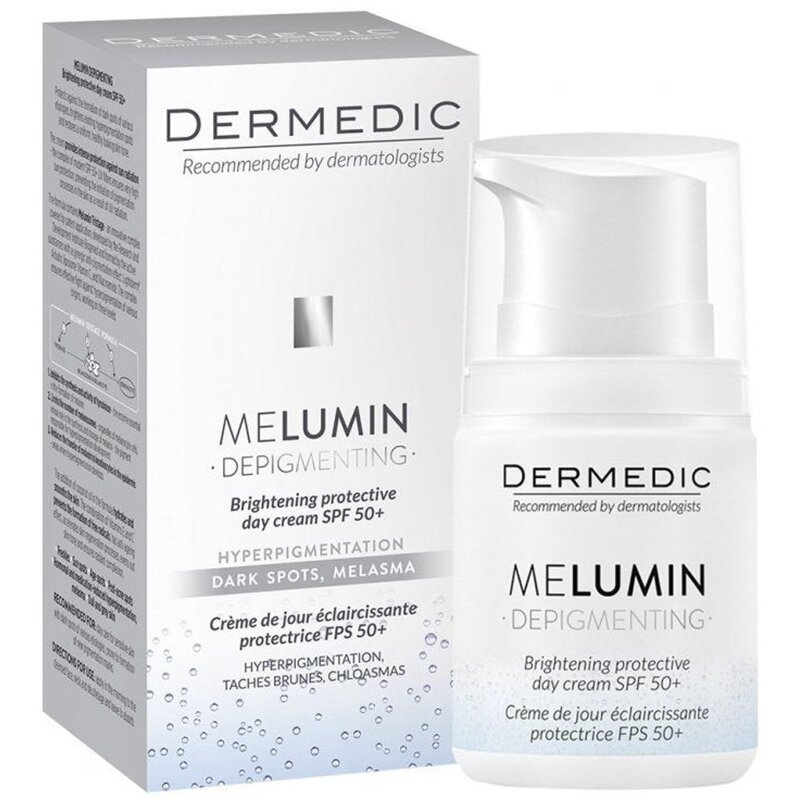 Крем Dermedic Melumin дневной защитный против пигментации SPF 50+ 50 мл