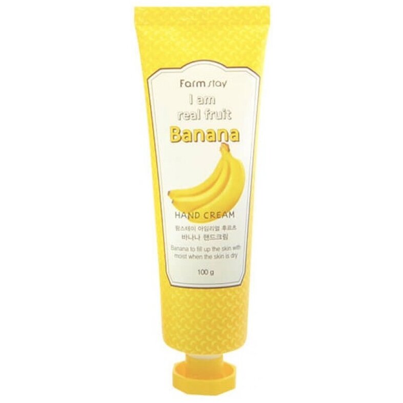 Крем для рук FarmStay I am Real Fruit Banana Hand Cream с экстрактом банана 90 мл