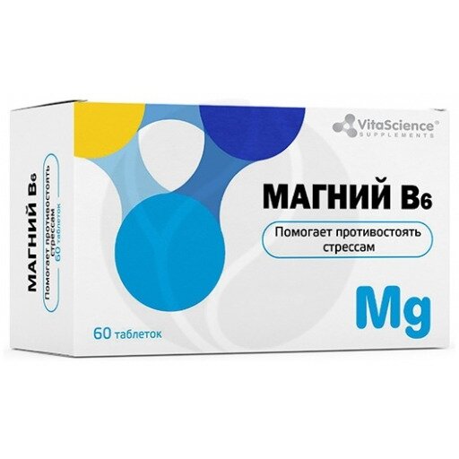 Vitascience Магний В6 таблетки 60 шт.