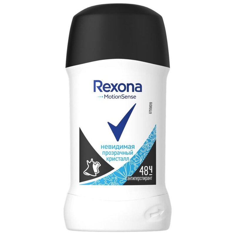 Дезодорант-стик Рексона (Rexona) женский Невидимый на черном и белом 40 г