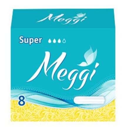Тампоны Meggi гигиенические super 8 шт.