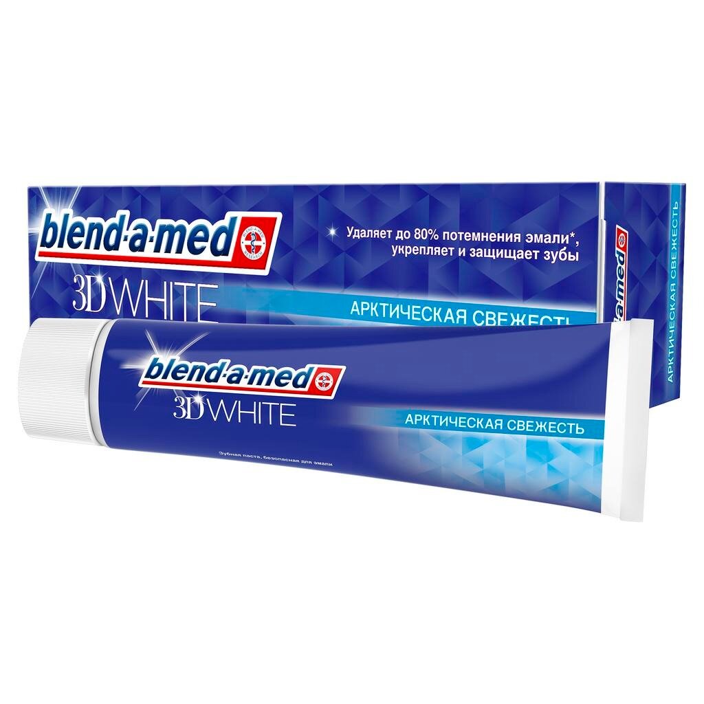 Паста зубная 3D White Blend-a-med Арктическая свежесть Свежесть Мятный Поцелуй 100 мл