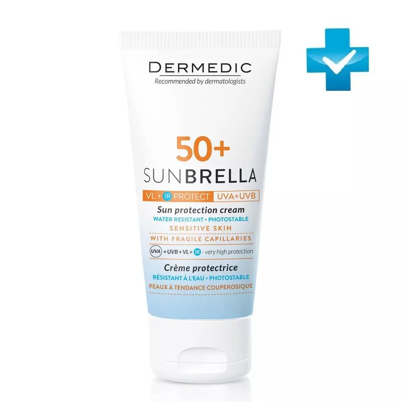 Крем Dermedic Sunbrella солнцезащитный SPF 50+ для чувствительной кожи 50 мл