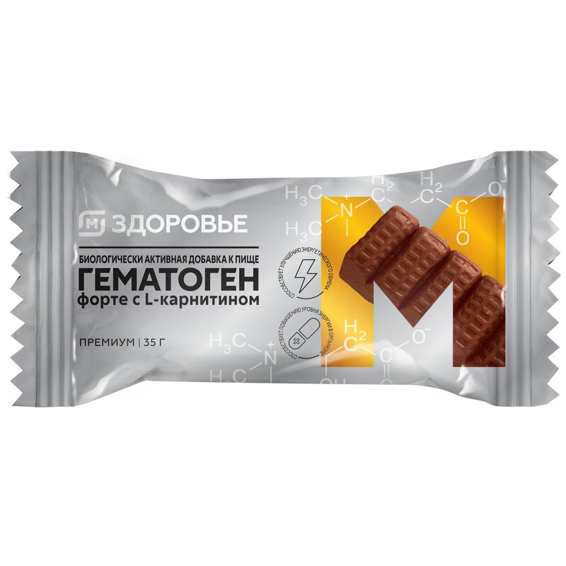 Гематоген М Здоровье форте с L-карнитином 35 г