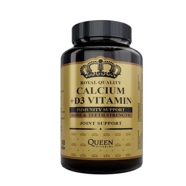 Кальций + Витамин D3 Queen Vitamins капсулы 60 шт.