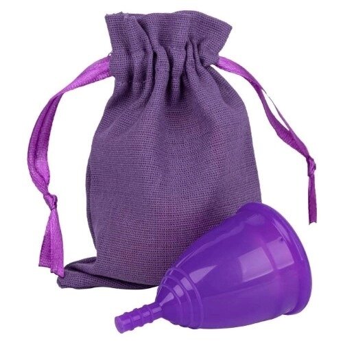 Чаша менструальная Onlycup серия лен фиолетовая размер L