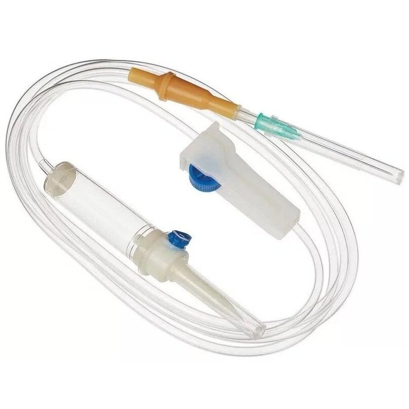 Система инфузионная с иглой 21G 0,8х40 мм и пластиковым шипом 1 шт.