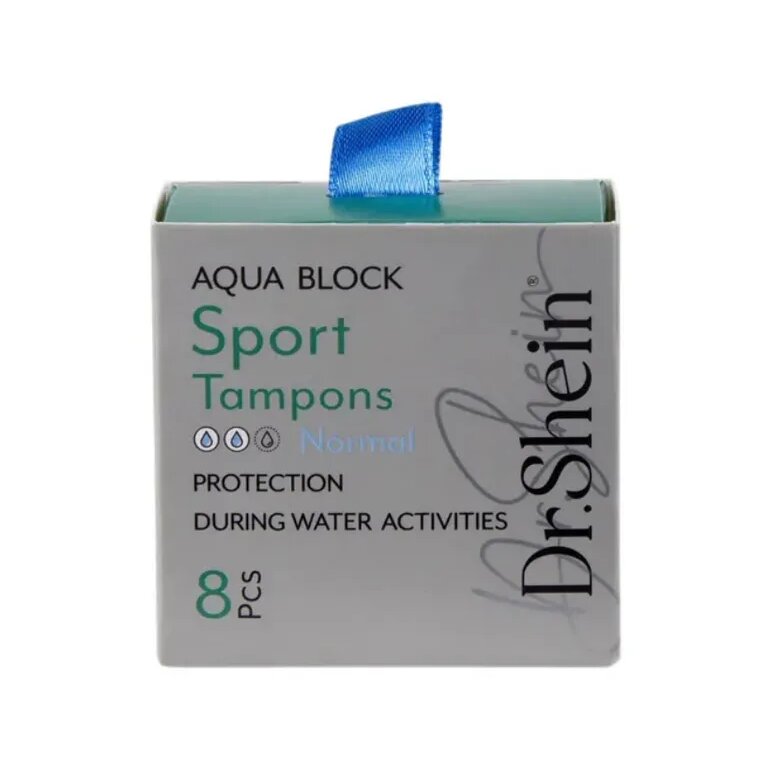 Тампоны спортивные Dr.shein normal aqua block 8 шт.