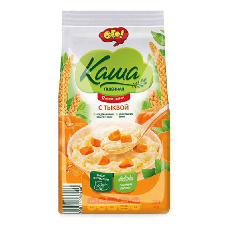 Ого каша пшенная с тыквой 350 г