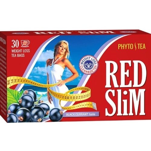 Чай Red slim Черная смородина 2 г фильтр-пакеты 30 шт.