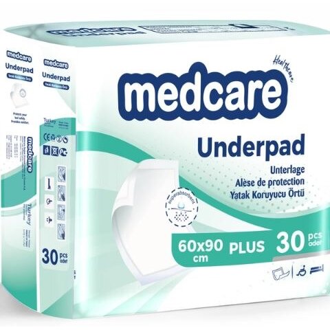Пеленки впитывающие MedCare Plus 60x90 см 30 шт.