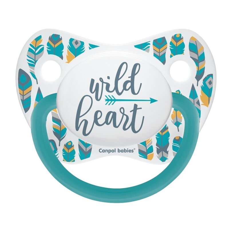 Пустышка Canpol babies силиконовая ортодонитическая бирюзовая 6-18 мес