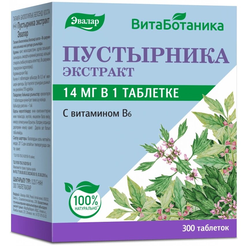 Пустырника экстракт с витамином В6 таблетки 300 шт.