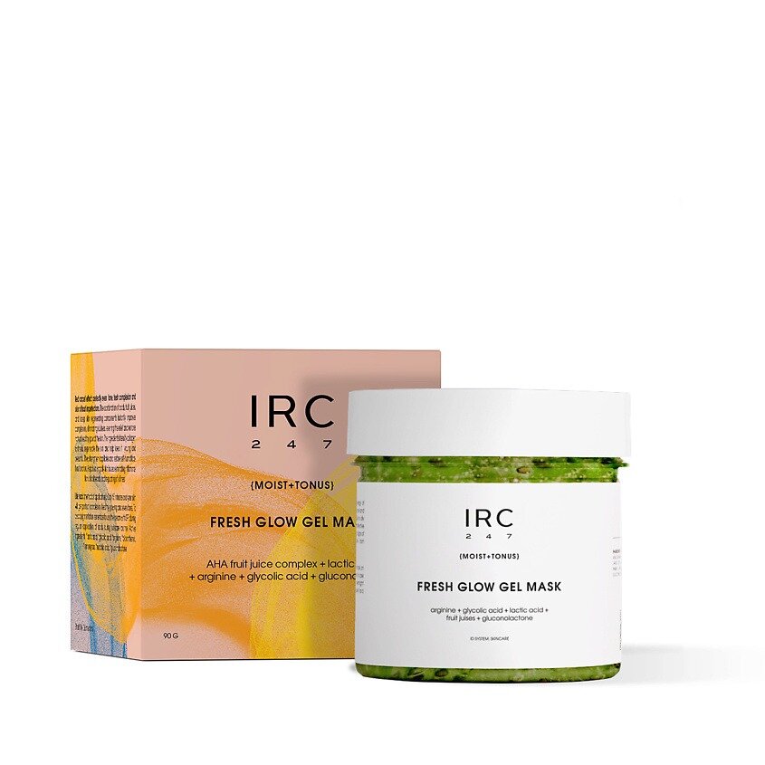 Маска для лица IRC Сияние с фруктовыми кислотами/глюконолактоном тонизирующая