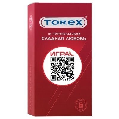 Презервативы Torex Сладкая любовь клубничные 12 шт.