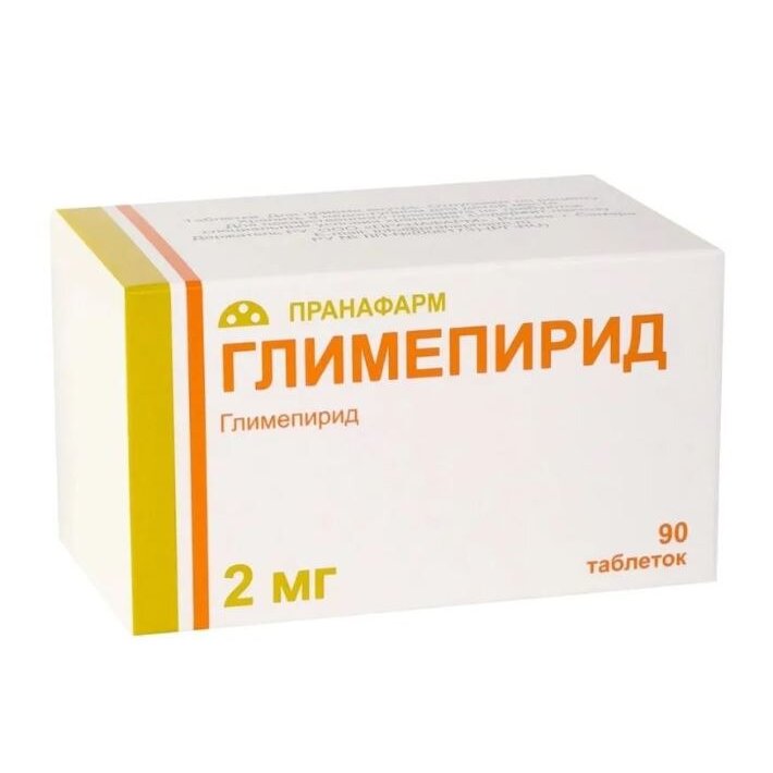 Глимепирид-Прана таблетки 2 мг 90 шт.