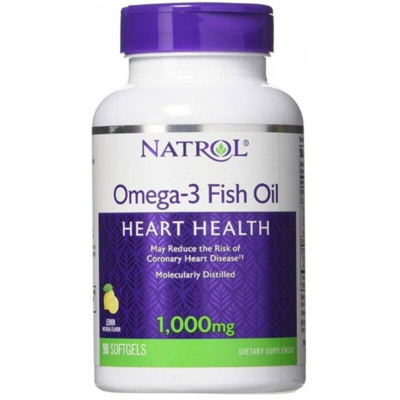 Омега-3 Natrol 1000 мг капсулы 1300 мг 90 шт.