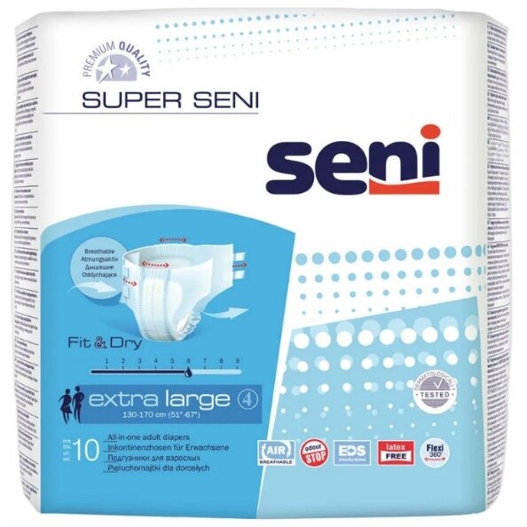 Подгузники Seni Super Air Extra Large 10 шт.