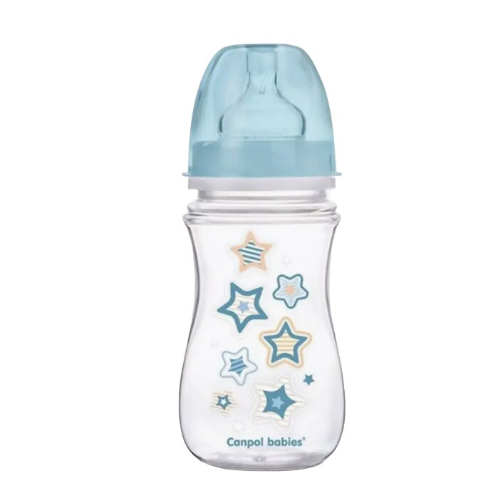 Бутылочка для кормления с 3 мес. голубая EasyStart Canpol/Канпол 240мл (35/217)