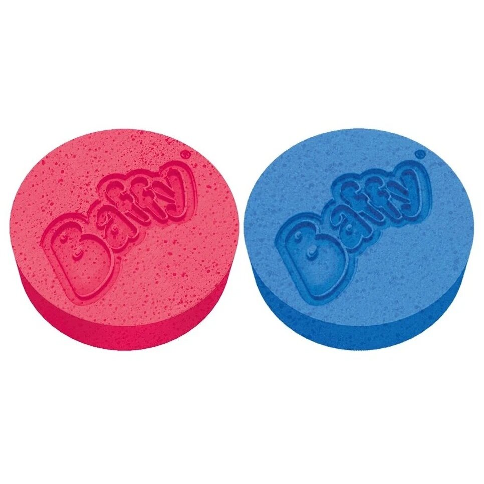 Таблетки цветные для принятия ванны Baffy синяя + малиновая