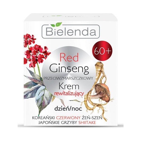 Крем Bielenda Red Ginseng восстанавливающий против морщин 60+ день ночь 50 мл