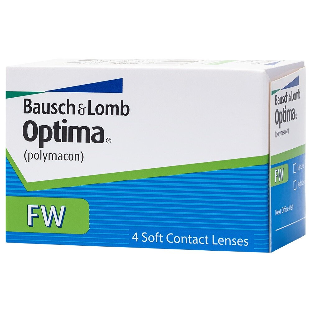 Контактные линзы Optima FW -2.25/8.7/14.0 квартальные 4 шт.