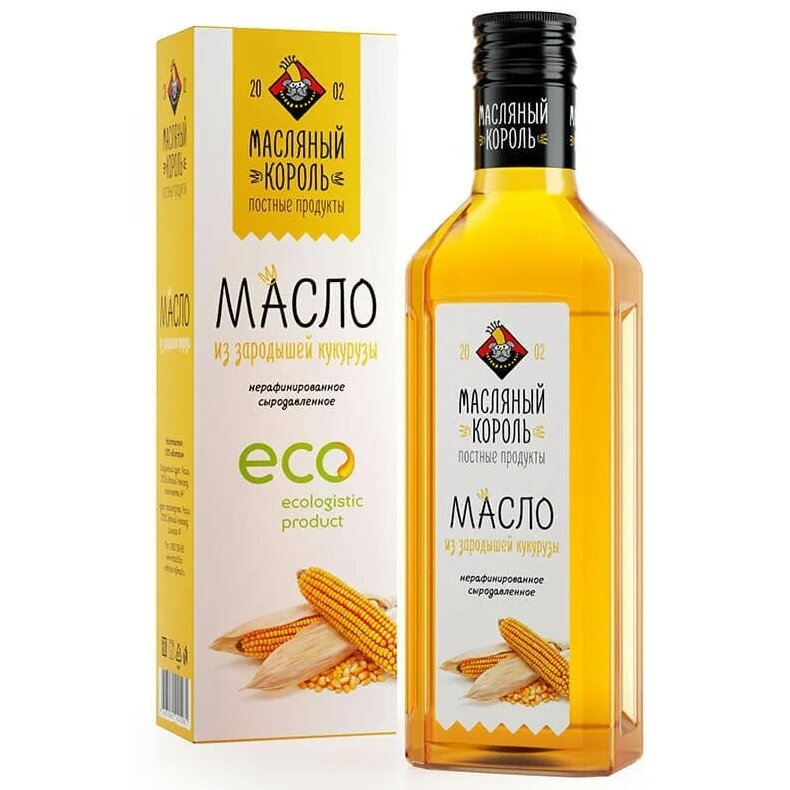 Масляный король масло кукурузное 350 мл